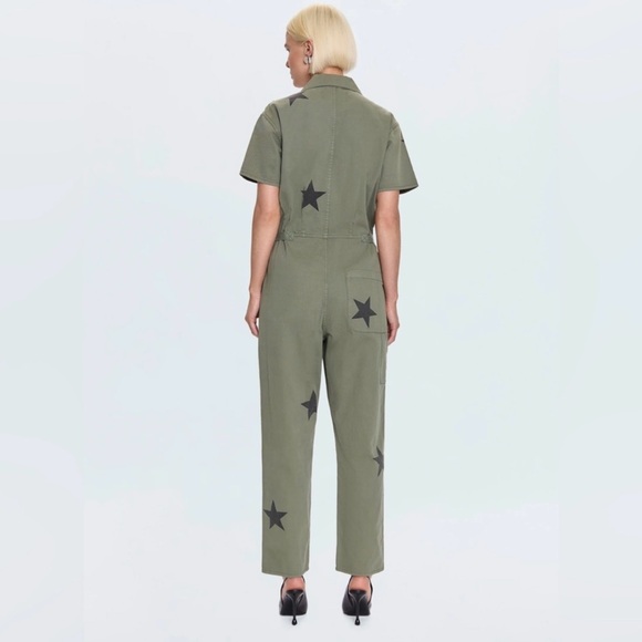 Pistola Khaki Star-Embellished Jumpsuit - Picture 4 of 4